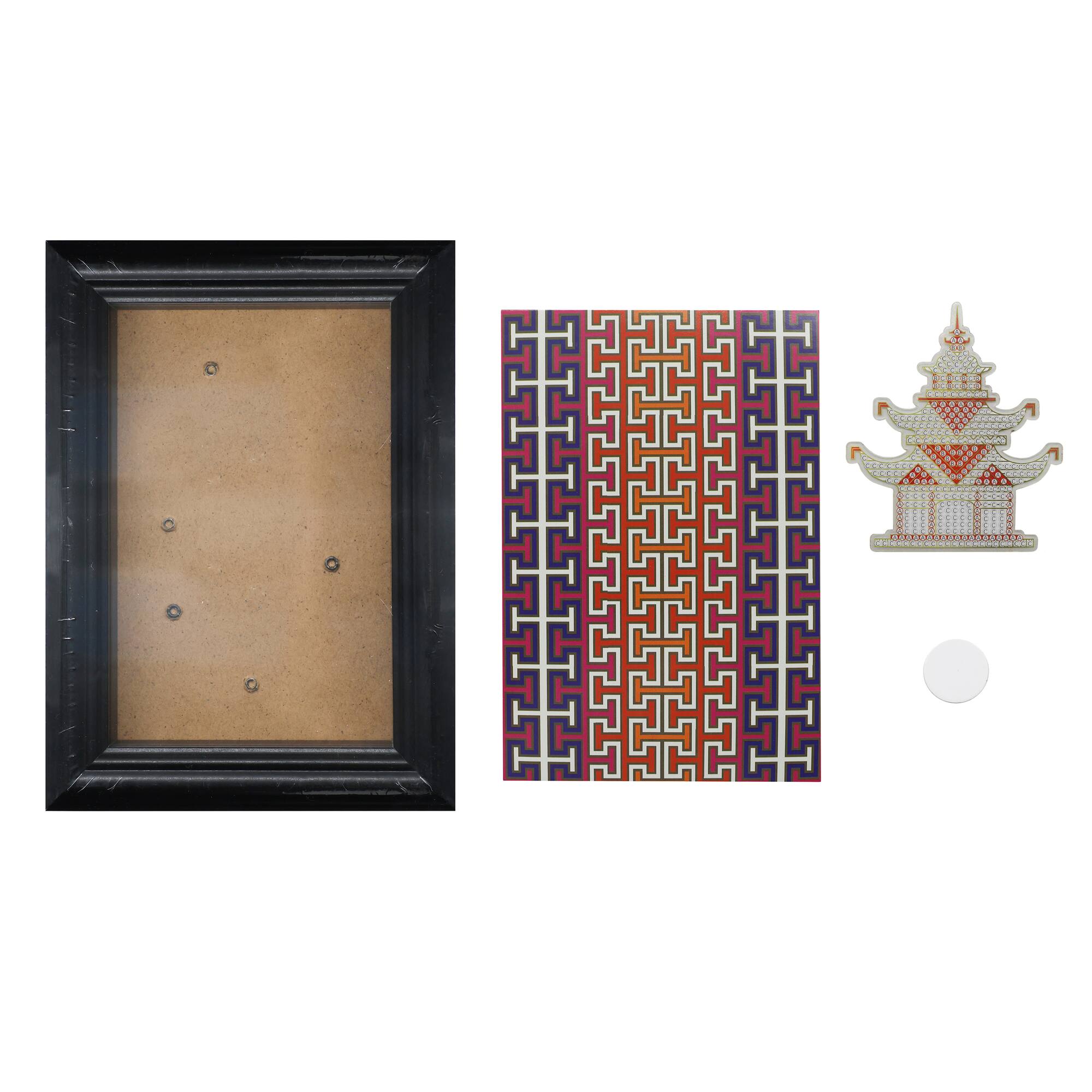 Jonathan Adler x Michaels 4" x 6" Pagoda Diamond Art Frame Kit
